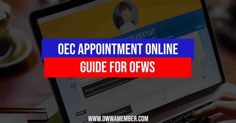 How to Get OEC Appointment Online Guide for OFWs .